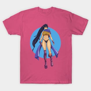 Bikini, scarf, high heel boots pinup T-Shirt